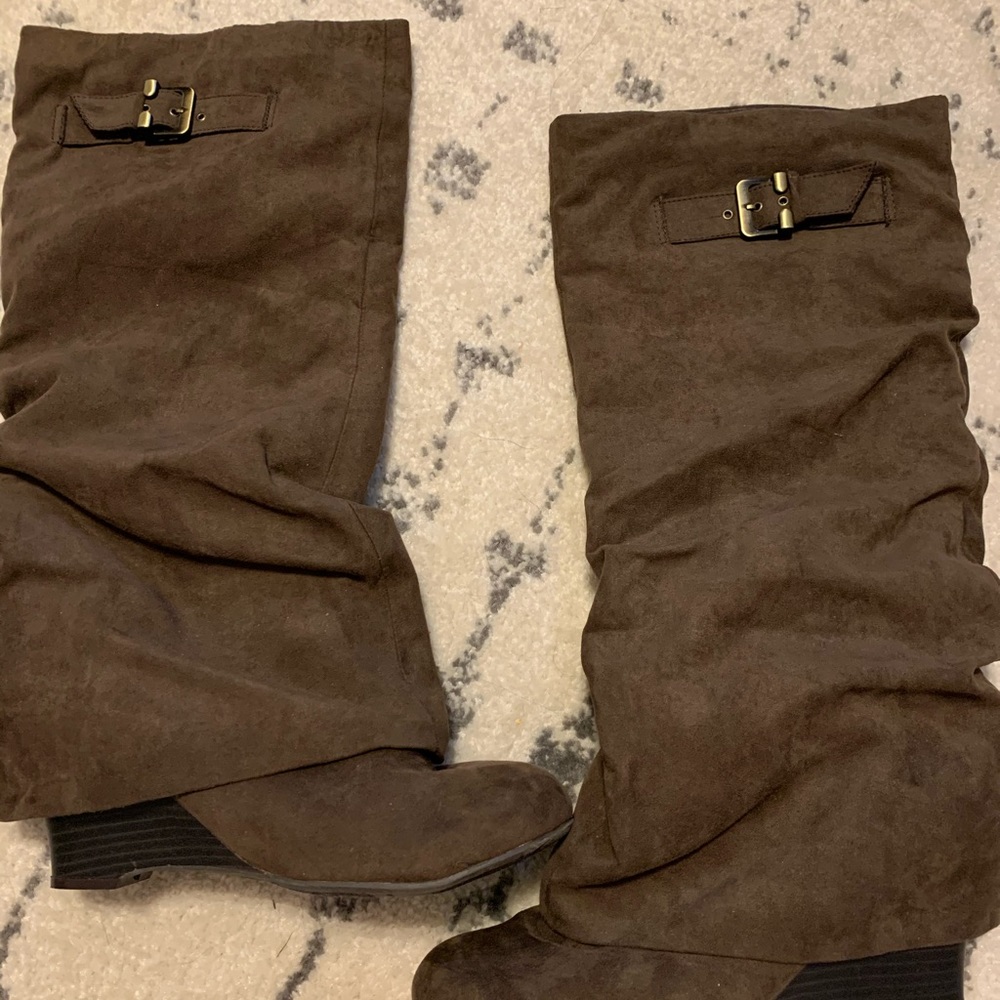 UnionBay Wedge Calf Boots